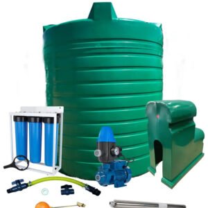 Water tank Combo Full House: 2500l Water tank & 0.37kw Peripheral Water Pump — product photo