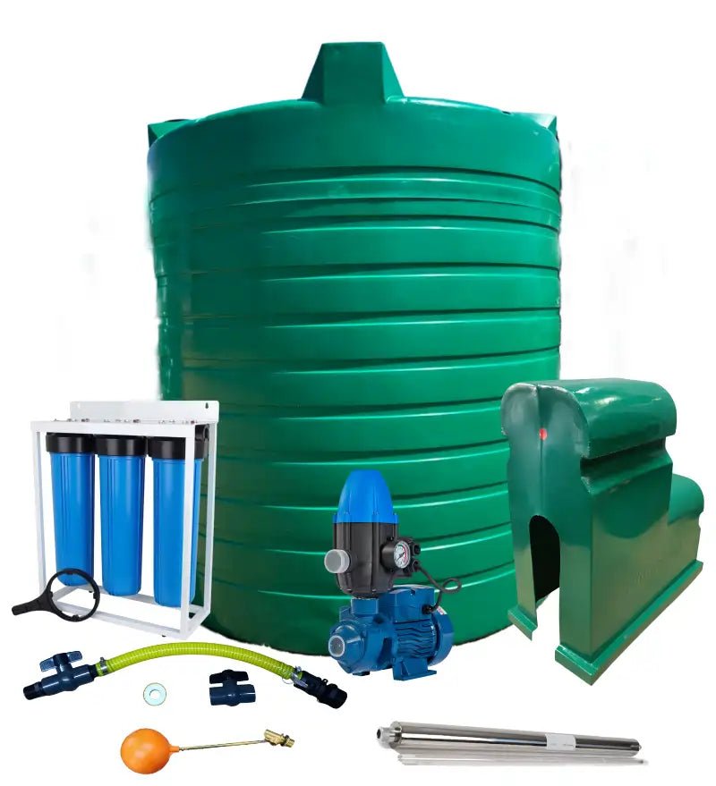 Water tank Combo Full House: 2500l Water tank & 0.37kw Peripheral Water Pump — product photo
