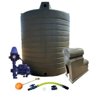 Water tank Combo Executive: 15 000l Water tank & 0.75kw Monoblock Water Pump kit — product photo