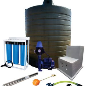 Water tank Combo Full House: 5000l Water tank & 0.55kw Flowpump Monoblock Water Pump — product photo