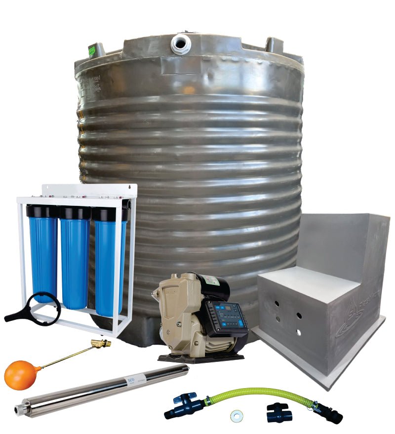 Water tank Combo Full House: 2200l Water tank & VSP 1.5KW Booster Pump System (with VSD) — product photo
