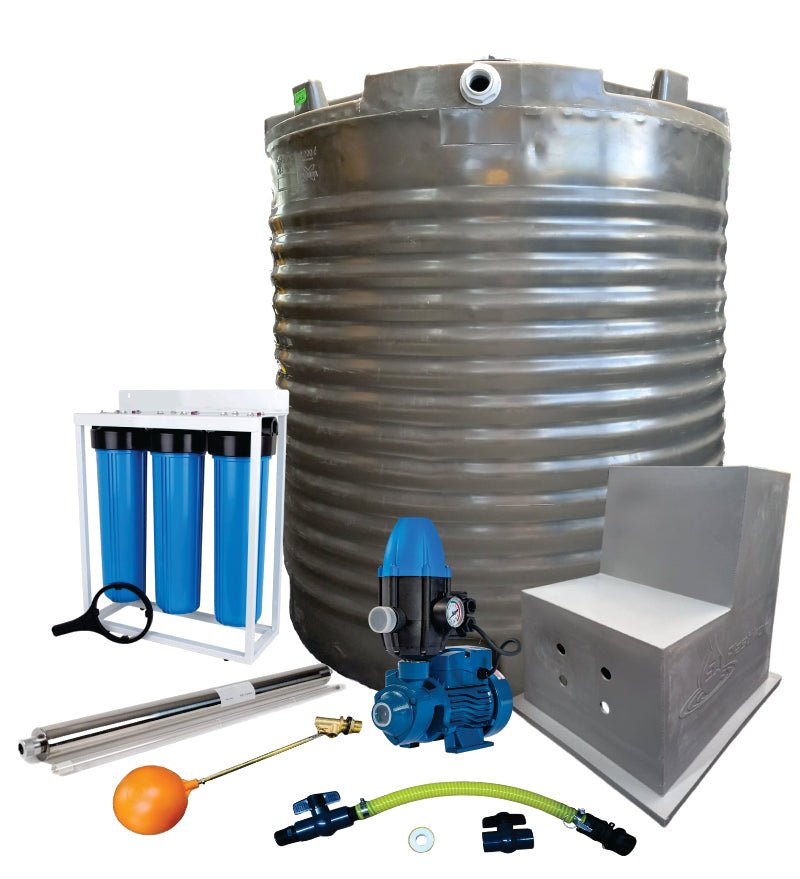 Water tank Combo Full House: 2200l tank & 0.75kw Peripheral Water Pump xe2x80x94 view 2