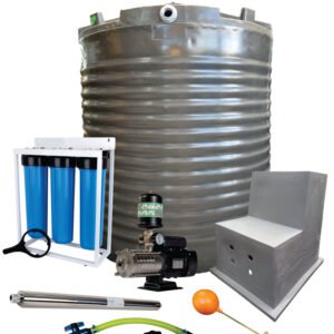 Water tank Combo Full House: 2200l Water tank & 1.5kw Intelli VSD Booster pump — product photo