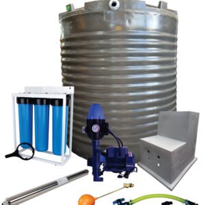 Water tank Combo Full House: 2200l Water tank & 0.75kw Monoblock Water Pump kit — product photo
