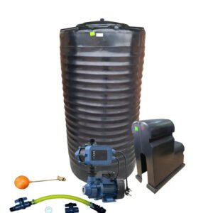 Water tank Combo Executive: 1200l slim tank & 0.37kw Econo Peripheral Water Pump — product photo