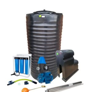 Water tank Combo Full House: 1200l slim tank & 0.37kw Peripheral Water Pump — product photo