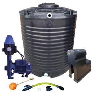 Water tank Combo Executive: 2200l slim tank & 0.55kw Monoblock Water Pump kit — product photo