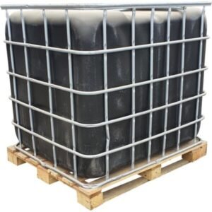 Used 1000l Flowbin™ tank (C120W) Chemical grade wood pallet xe2x80x94 product photo