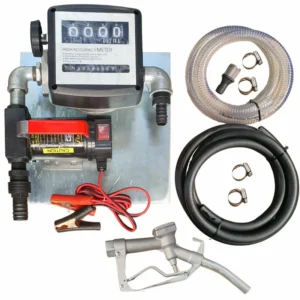 40lt – 12v Diesel Pump Kit – Fully assembled on wall-mount plate xe2x80x94 product photo