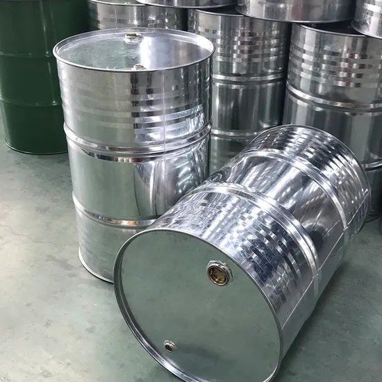 New 210 Litre Close Top Galvanised Steel Drum xe2x80x94 view 2