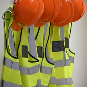 Safety Helmet & Hi-Vis Vest Kit