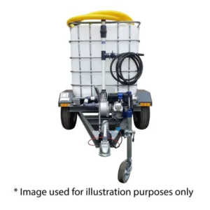 1000l Water Bowser trailer 9.5bar-1-outlet Flowbin™ braked xe2x80x94 product photo