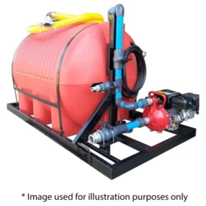 1000l Water Bowser 2.5bar-1-outlet horizontal bakkie unit xe2x80x94 product photo